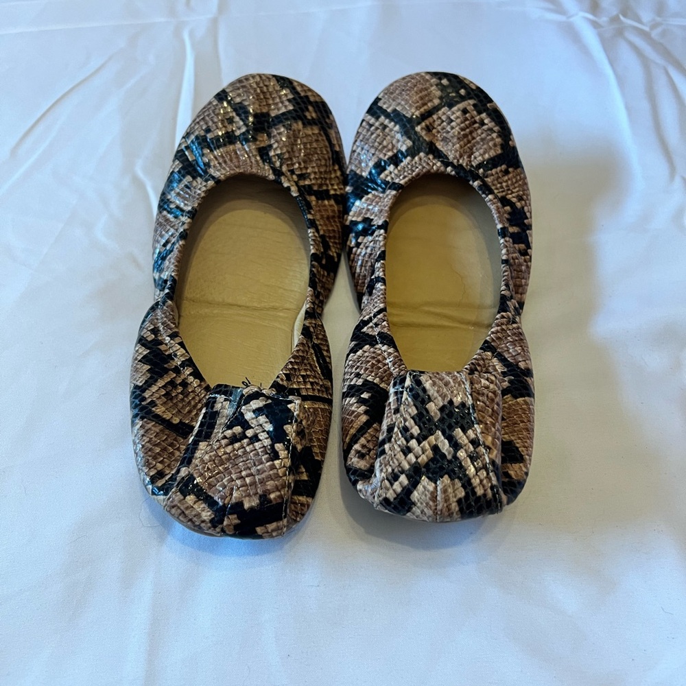 Snakeskin Patterned Ballet Flats by the Storehouse